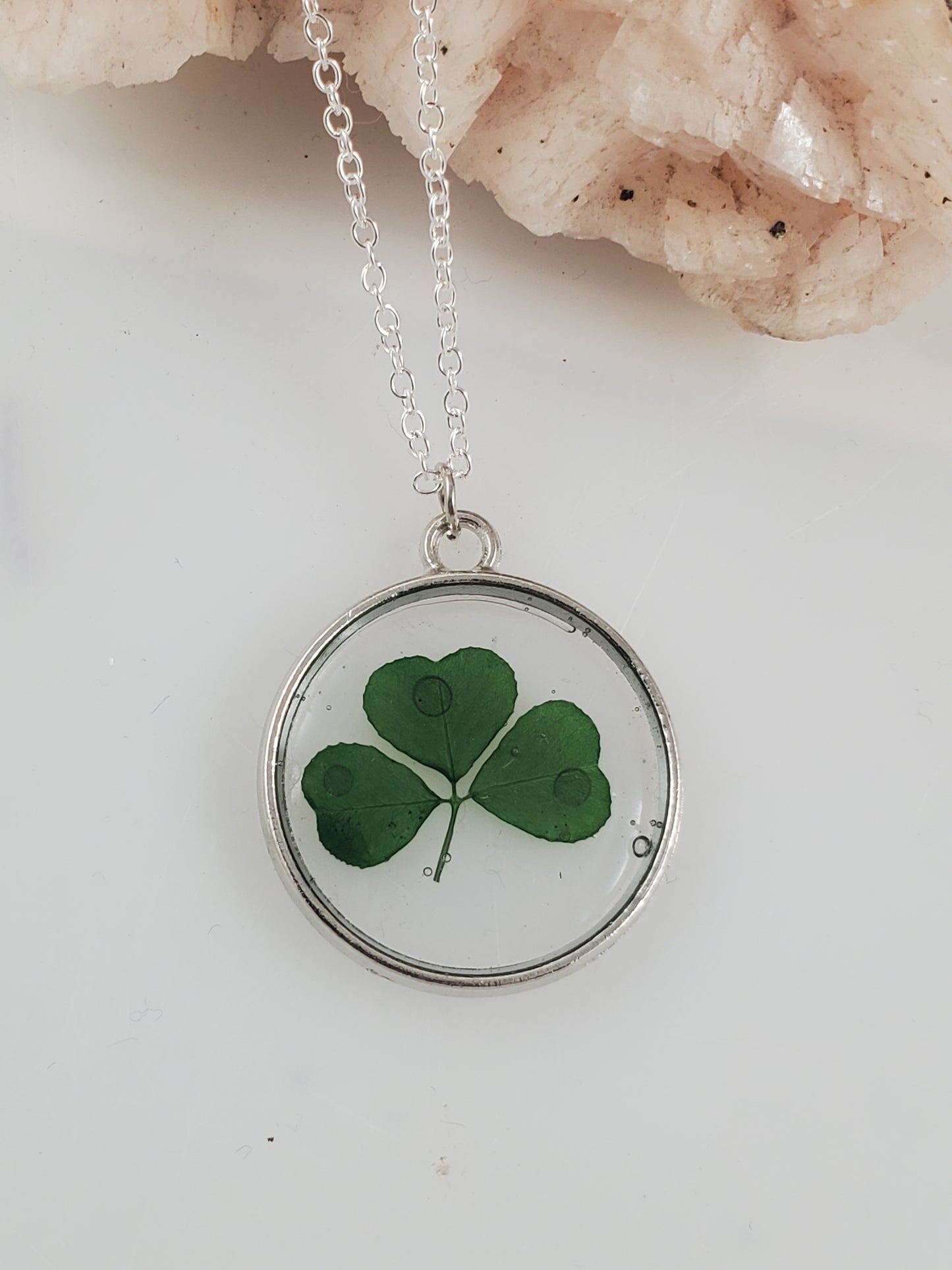 Minimalist Clover Botanical Pendant