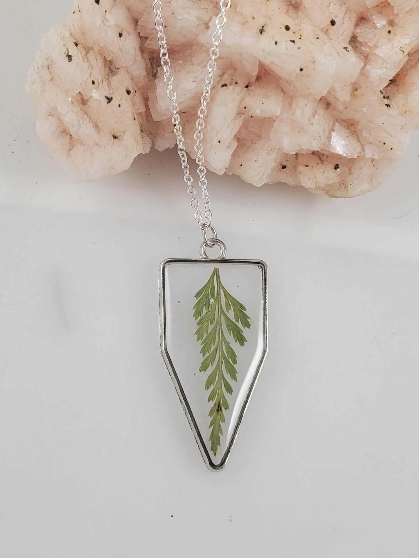 Gorgeous Greenery Resin Pendant