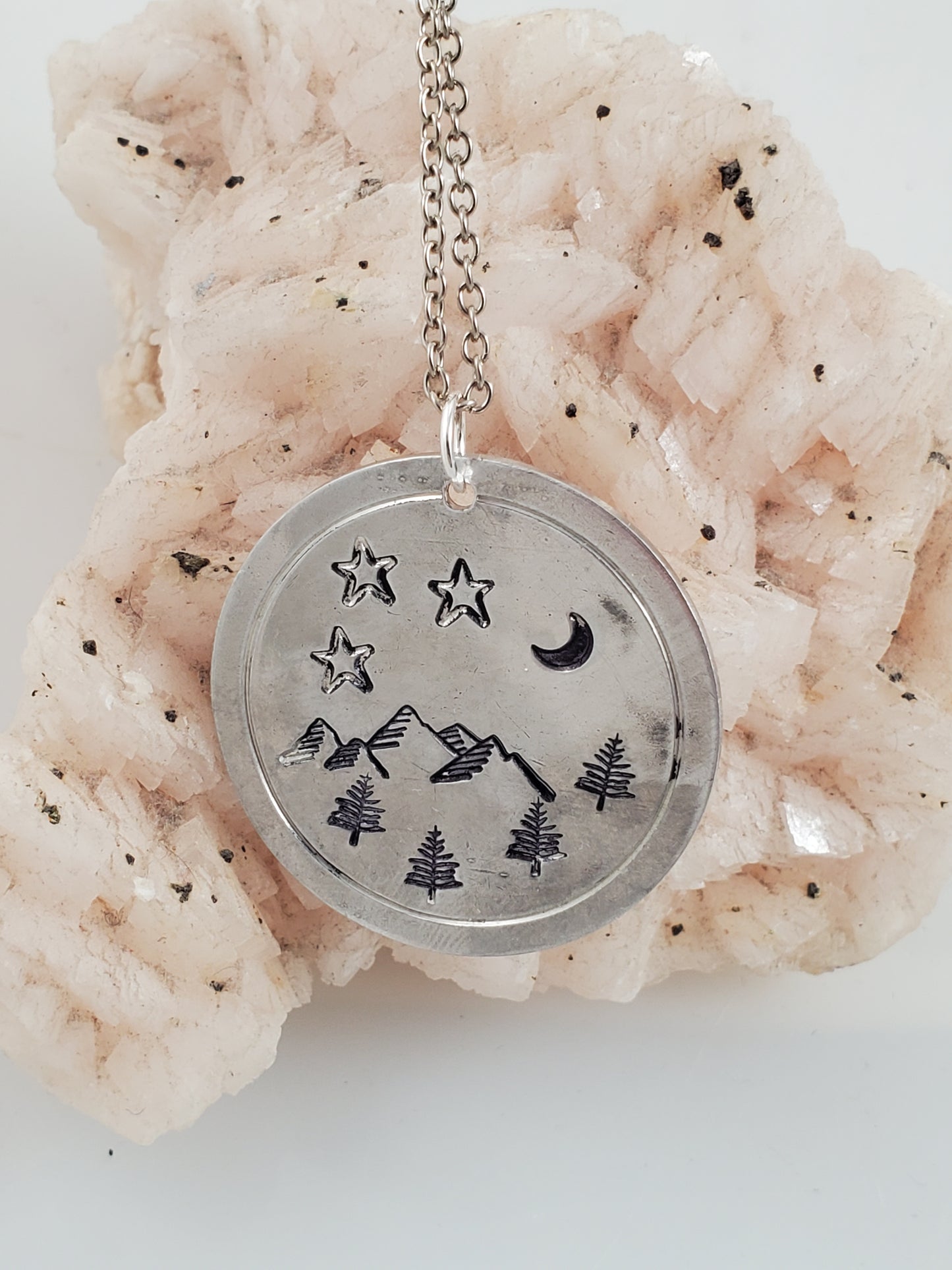 Mountain Girl Stamped Alkeme Pendant