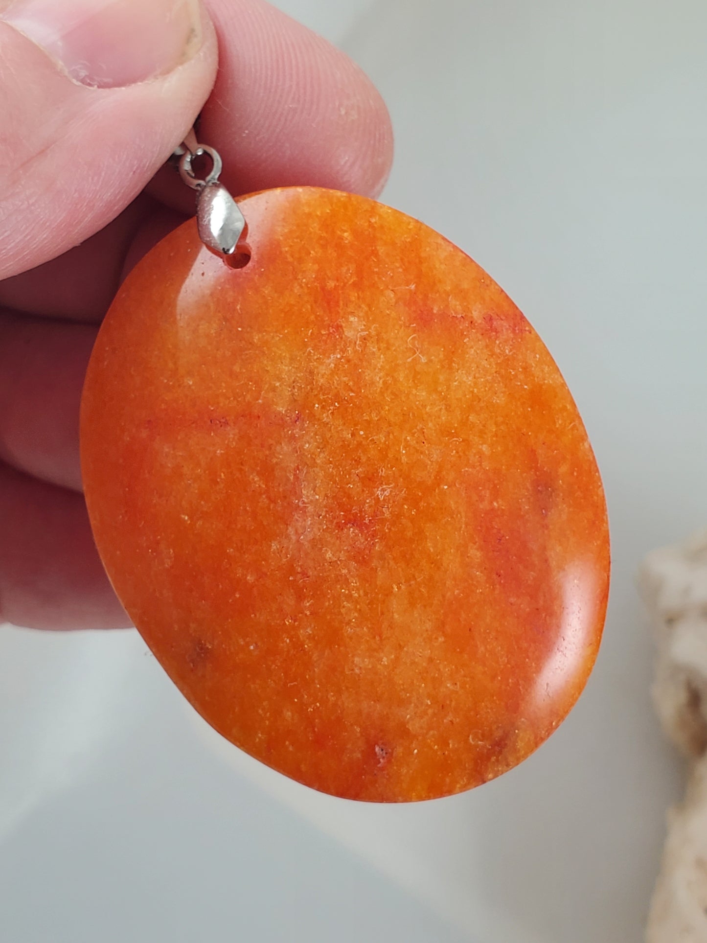 Extra Large Dyed Jasper Pendant